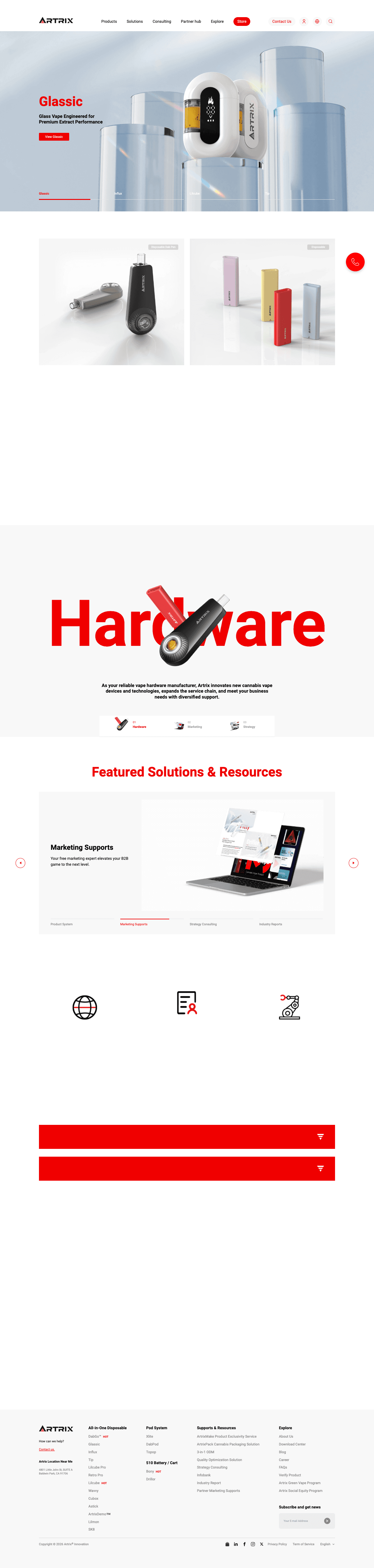 Artrix Global homepage