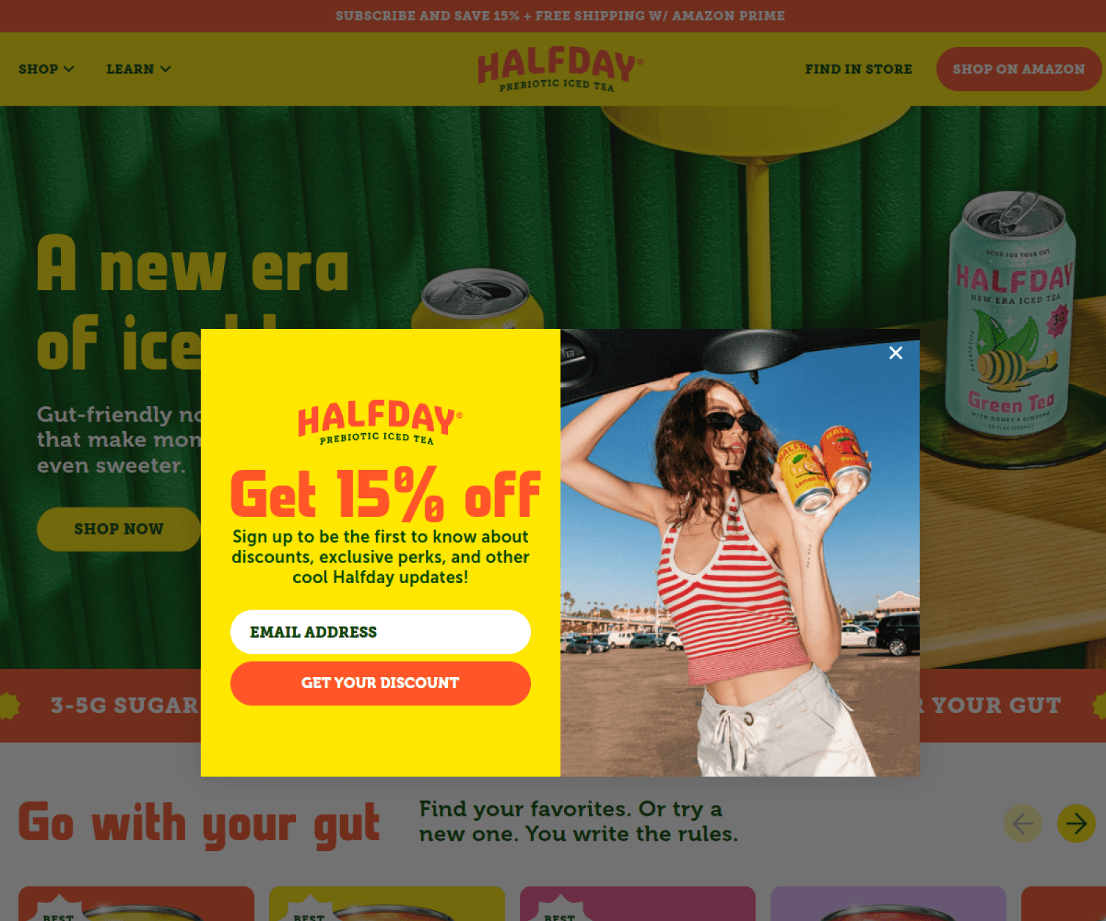Halfday Tonics homepage
