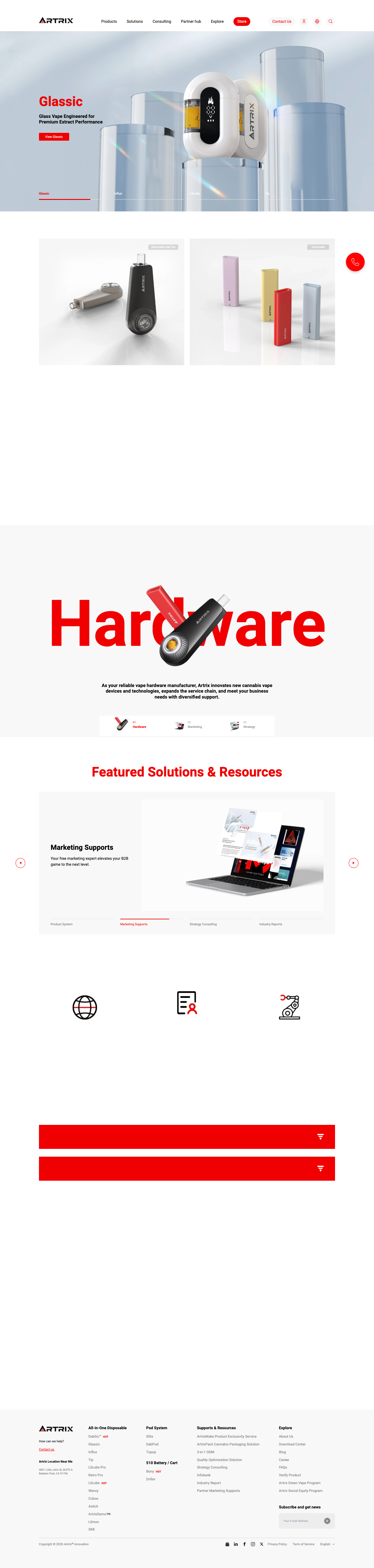 Artrix Global homepage