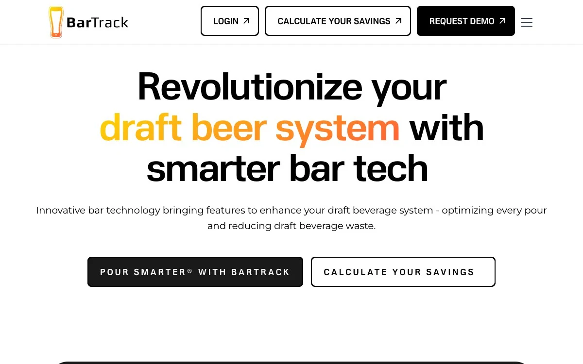 BarTrack homepage