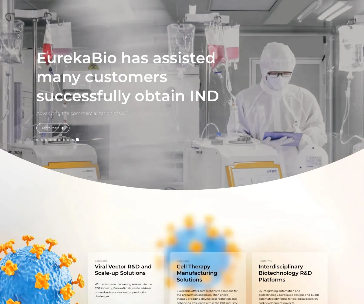 EurekaBio homepage