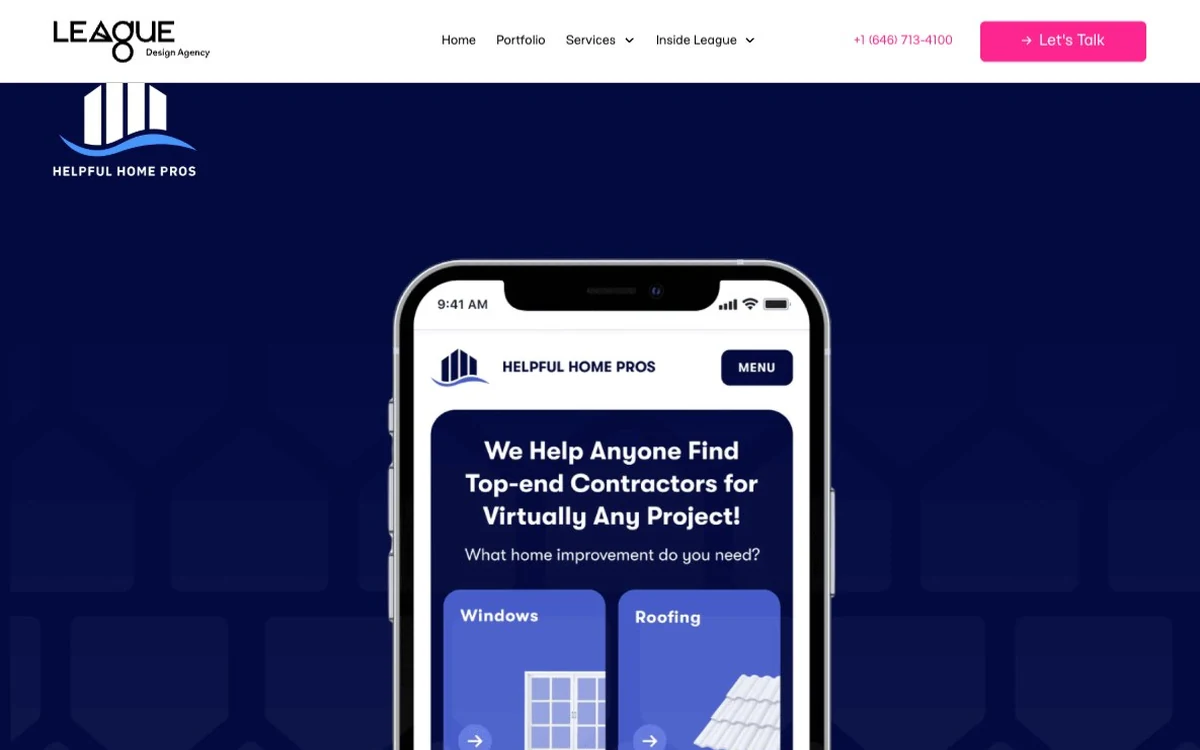 Helpful Home Pros homepage