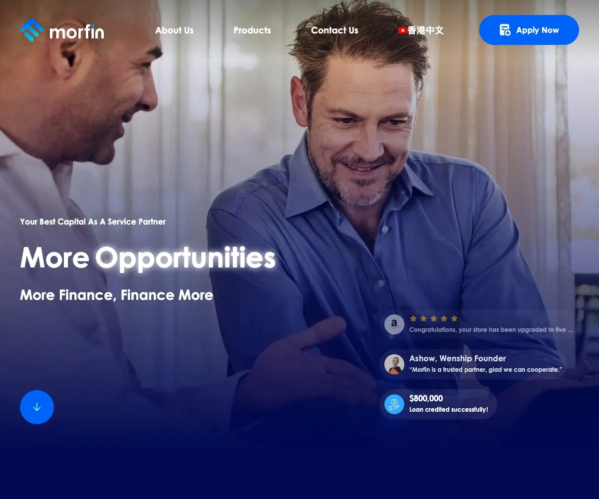 Morfin homepage