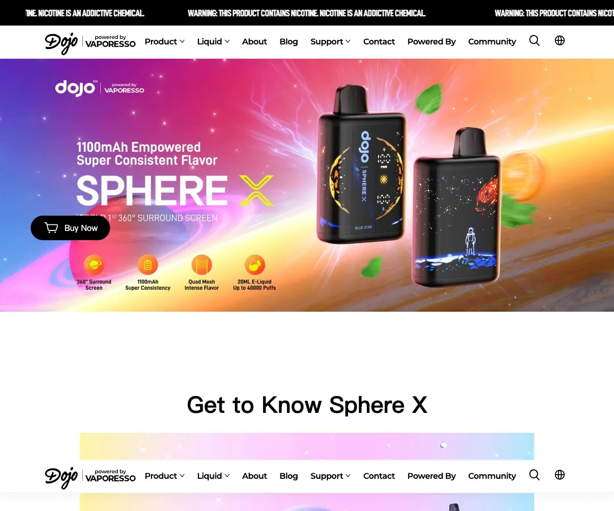 Sphere X homepage