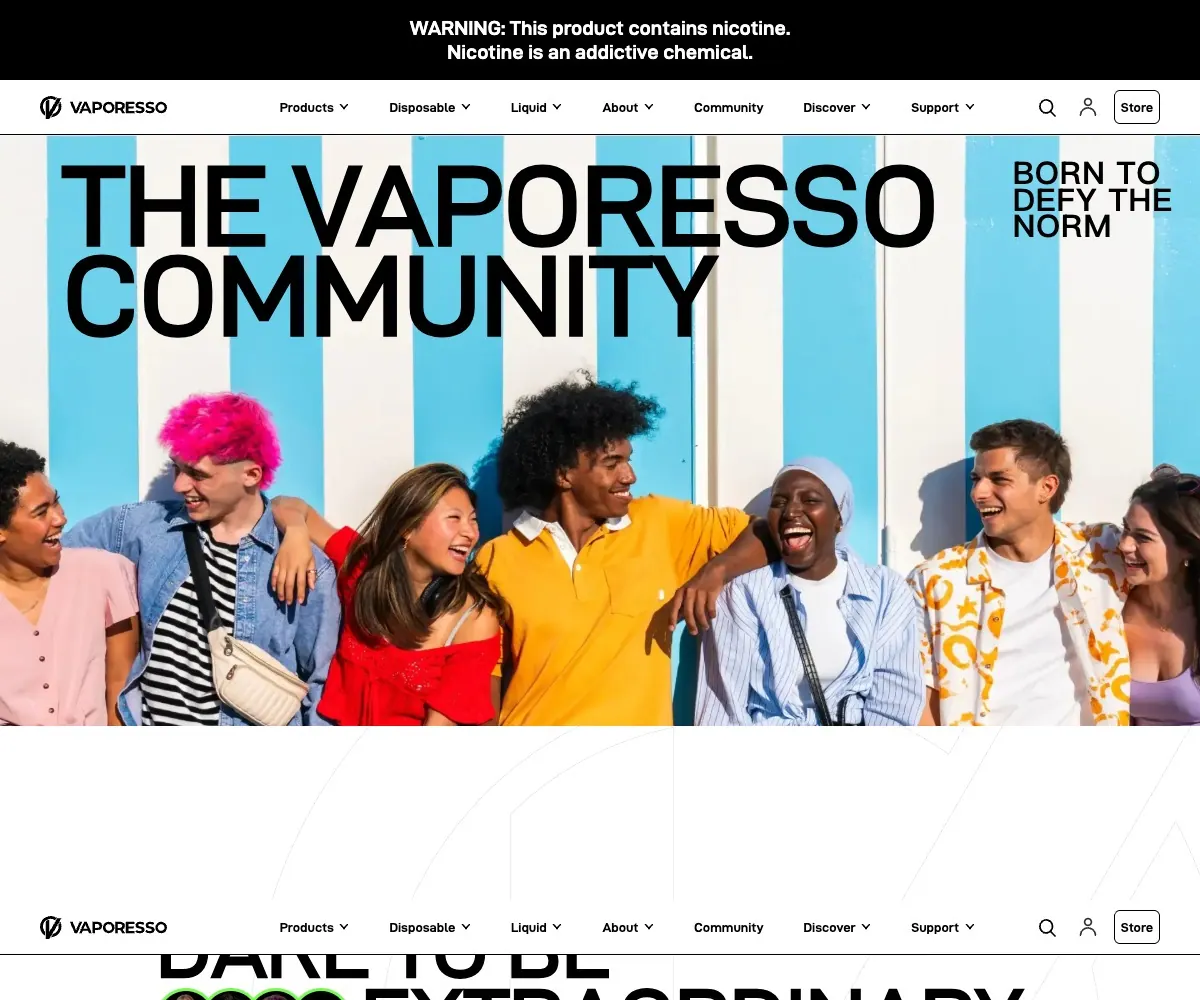VAPORESSO homepage