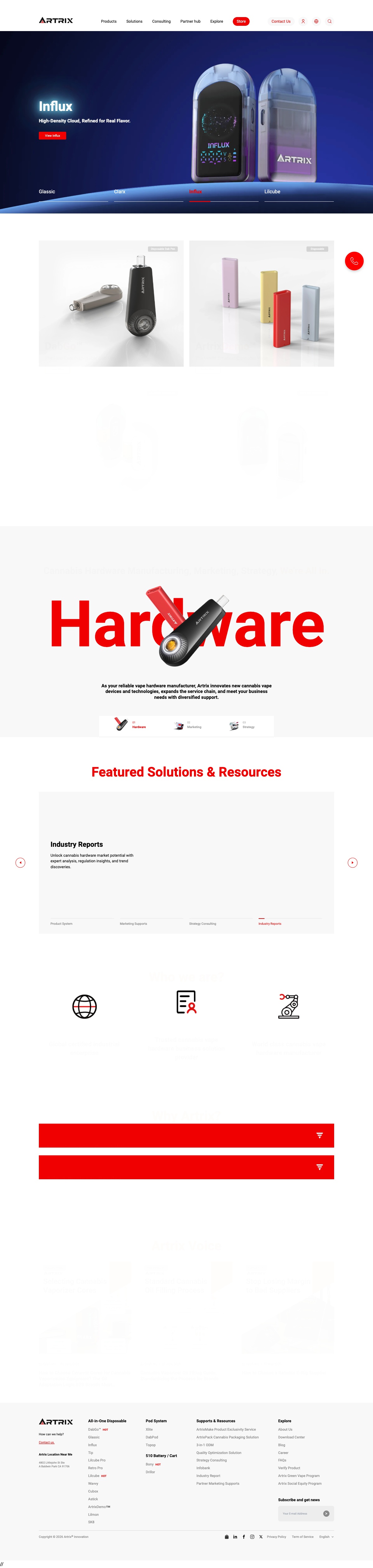Artrix Global Homepage PC
