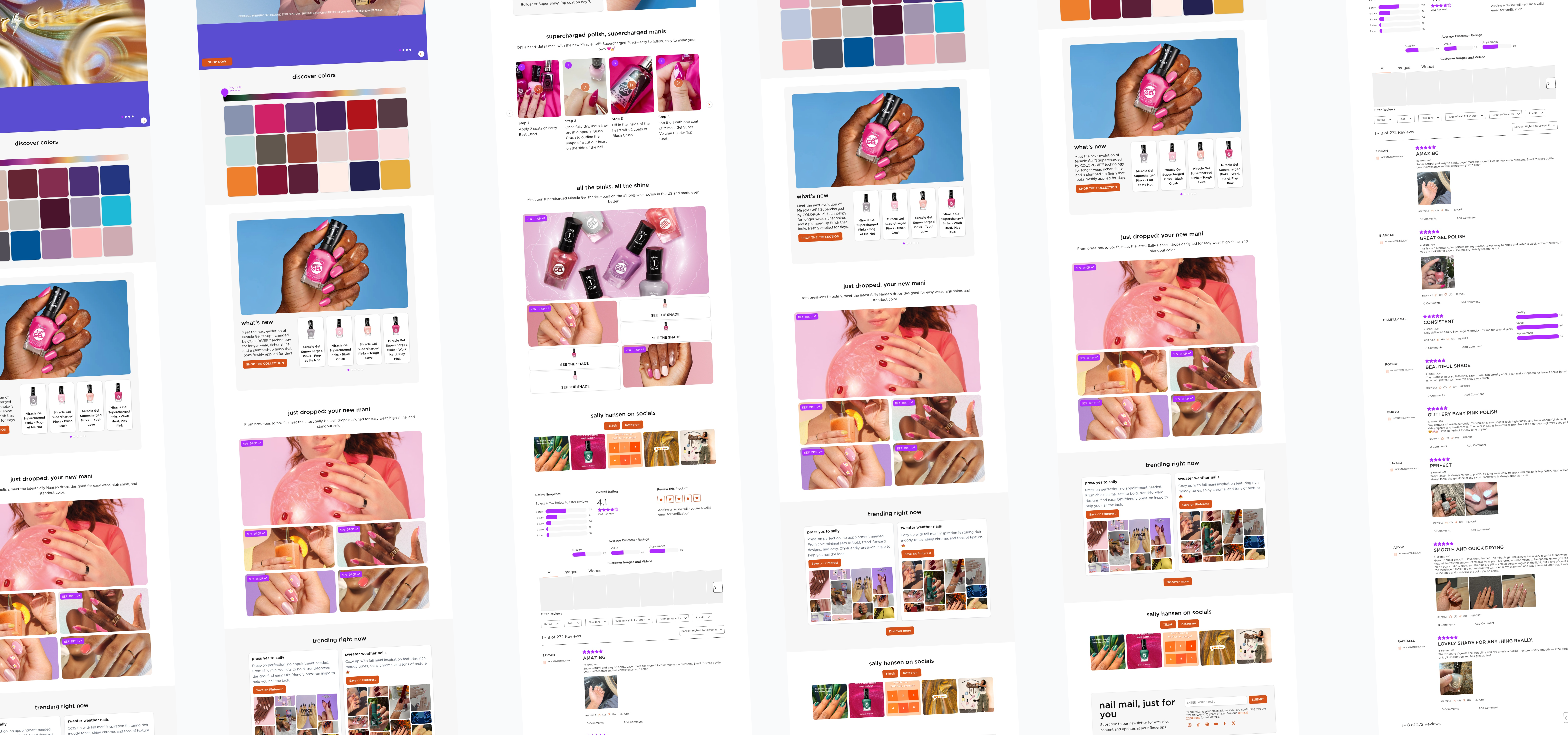 Sally Hansen desktop page mosaic