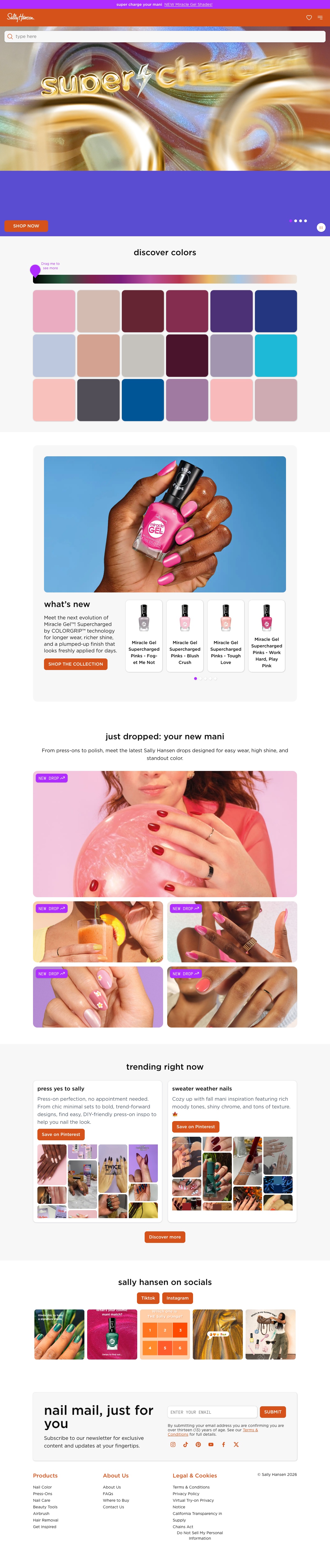 Sally Hansen Homepage PC