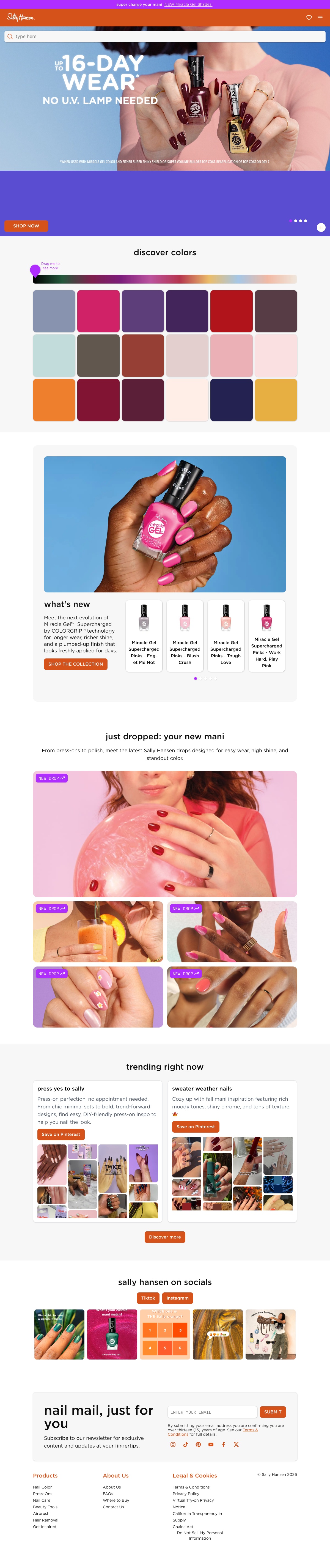 Sally Hansen Product Page PC
