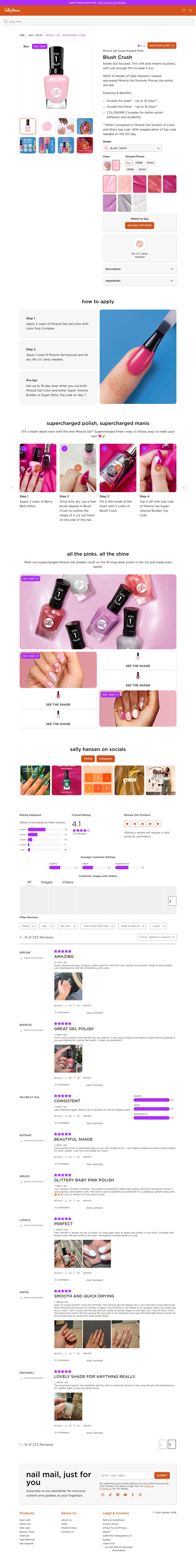 Sally Hansen Product Listing Page PC